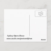 Het Sydney Opera House Briefkaart (Achterkant)