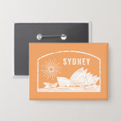 Het Sydney Opera House Button (Voorkant / Achterkant)