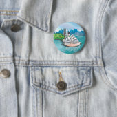 Het Sydney Opera House Ronde Button 5,7 Cm (In situ)