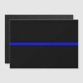 Het symbolische dun blauw lijnconcept (Voorkant / Achterkant)