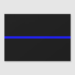 Het symbolische dun blauw lijnconcept