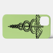 Het symbool Caduceus Case-Mate iPhone Case (Achterkant (horizontaal))