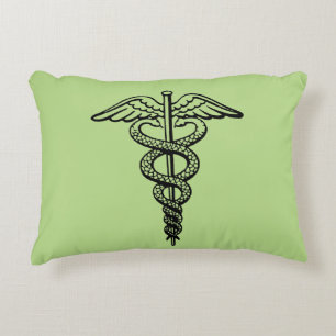 Het symbool Caduceus Decoratief Kussen