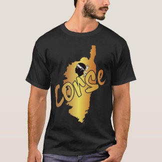 het symbool van de Corsicaanse vlag en de geografi T-shirt