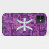 Het Symbool van de Dierenriem van Vissen op Roze Case-Mate iPhone Case (Achterkant (horizontaal))