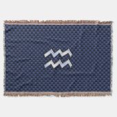 Het Symbool van de Dierenriem van Waterman op de Deken (Voorkant)