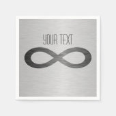 Het Symbool van de oneindigheid op de Textuur van Servetten (Voorkant)