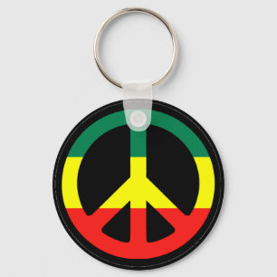 Het Symbool van de Vrede van Rasta Sleutelhanger