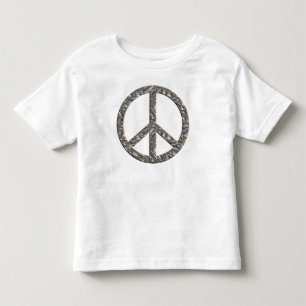 Het symbool van de VREDE - ZILVER Kinder Shirts