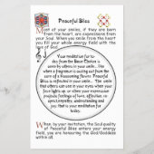 Het symbool van de vreedzame gebaar flyer (Achterkant)