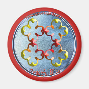 Het symbool van de vreedzame gebaar magneet