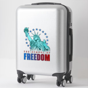 Het symbool van de vrijheid 14 x14 inch — Glanze Sticker