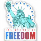 Het symbool van de vrijheid | 2"x 2" — Glanzend Tr Sticker (Voorkant)