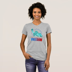 Het symbool van de vrijheid Slim voor vrouwen T-shirt