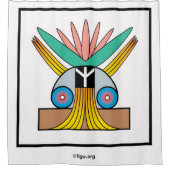 Het symbool van echte vrede douchegordijn (Voorkant)