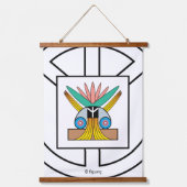 Het symbool van echte vrede hangend wandkleed (Voorkant)