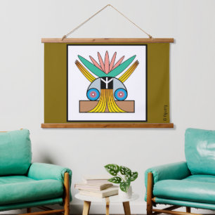 Het symbool van echte vrede hangend wandkleed