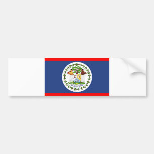 Het symbool van het de vlagland van Belize Bumpersticker