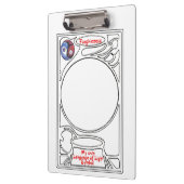 Het symbool van het specht van het Vergiffenis Klembord (Links)