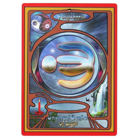 Het symbool van het specht van het Vergiffenis Klembord (Achterkant)