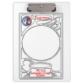 Het symbool van het specht van het Vergiffenis Klembord (Voorkant)