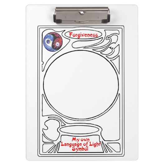 Het symbool van het specht van het Vergiffenis Klembord (Voorkant)