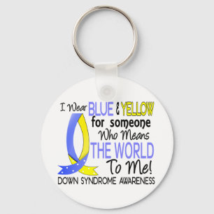 Het syndroom van de wereld naar mij toe sleutelhanger