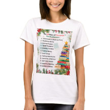 Het T-shirt 'De 12 dagen van Kerst' | Letterkundig