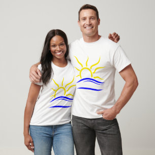 Het T-shirt met het naturistsymbool