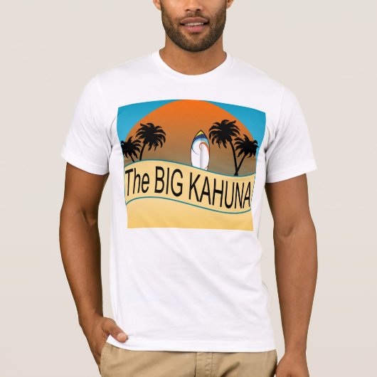Het T-shirt van Big Kahuna voor Vaderdag (Voorkant)