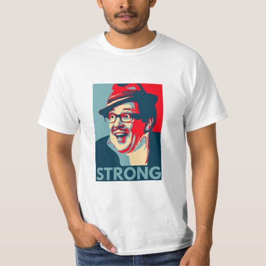 Het T-shirt van Bold Count Arthur Strong mannen (Voorkant)