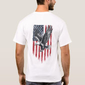 Het T-shirt van de Amerikaanse patriottische Manne (Achterkant)