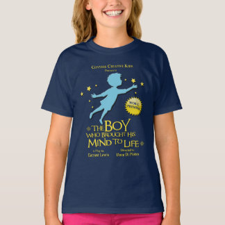 Het T-shirt van de jongen die zijn geest tot leven