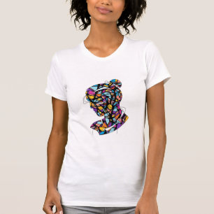 Het T-shirt van de moderne Abstracte vrouw