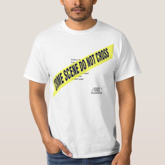 Het T-shirt van de Scène van de misdaad - de Perso (Voorkant)
