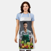 Het T-shirt van Fresh Produce Lover Schort (Gedragen)