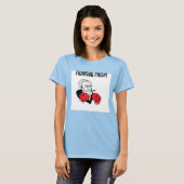 Het T-shirt van Freud Women's Ringer bestrijden (Voorkant volledig)