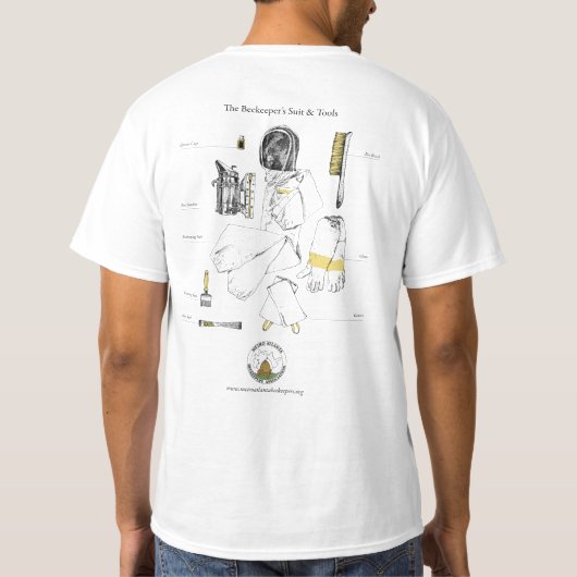 Het T-shirt van MABA met basisMannen (Achterkant)