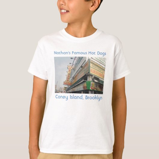 Het T-shirt van Nathan's Famous Hot Dogs Kind (Voorkant)
