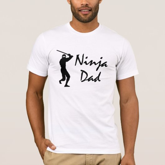 Het T-shirt van Ninja Dad voor Vaderdag (Voorkant)