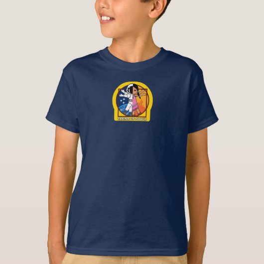 Het T-shirt van Space Logo Kind (Voorkant)