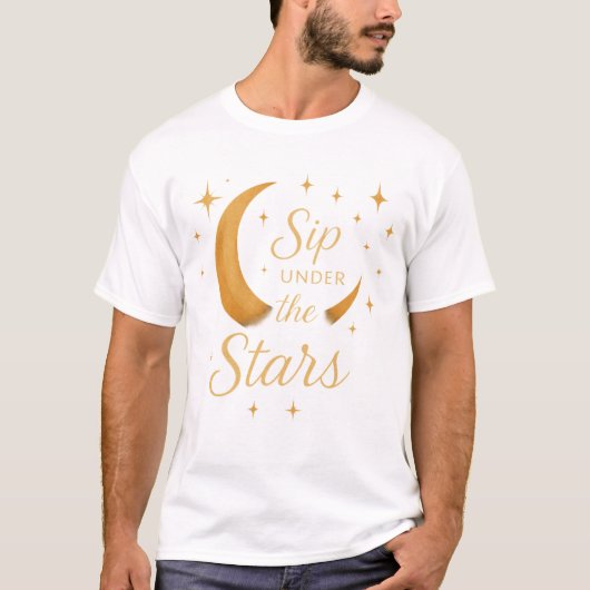 Het T-shirt van Stellar Style Mannen – waar elegan (Voorkant)
