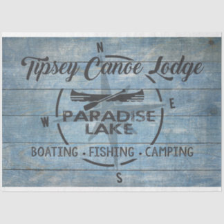 Het taaislijfpapier van de Tipsey Canoe Lodge Tissuepapier