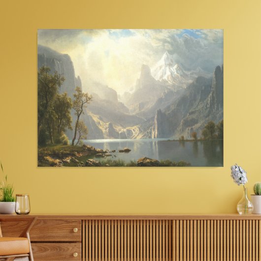 Het Tahoe-meer in de Sierras Canvas Afdruk (Insitu (Woonkamer))