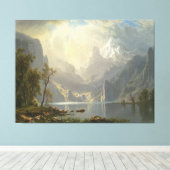 Het Tahoe-meer in de Sierras Canvas Afdruk (Insitu (Houten vloer))