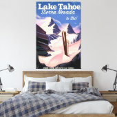 Het Tahoe-sierra nevada  poster Canvas Afdruk (Insitu (Slaapkamer))