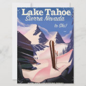 Het Tahoe-sierra nevada poster Kaart (Voorkant)
