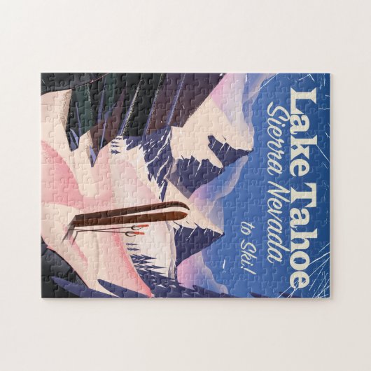 Het Tahoe-sierra nevada poster Legpuzzel (Horizontaal)