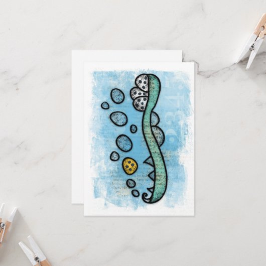 Het tandenborstel dat uw tandarts u Wenskaart gaf Kaart (Voorkant / Achterkant in situ)