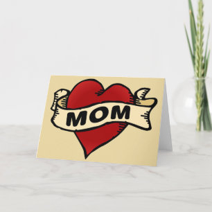 Het Tattoo van het Hart van het mamma Kaart